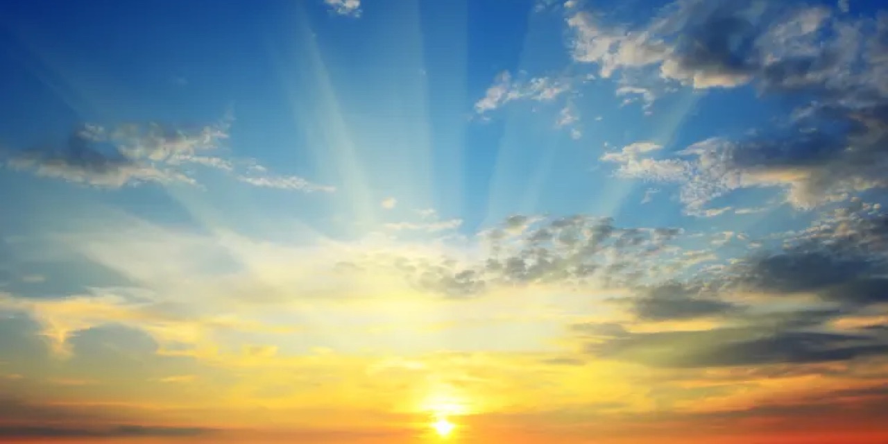 A picture of a sunrise.