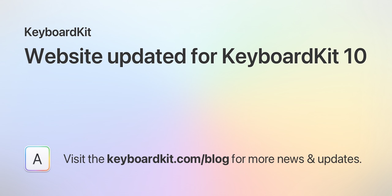Website updated for KeyboardKit 10