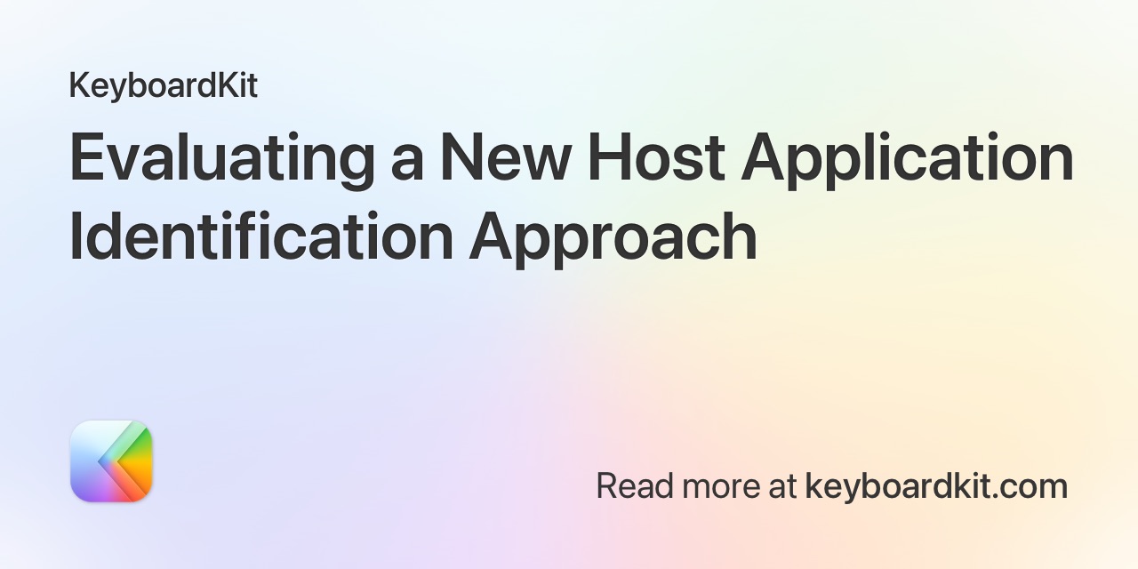Evaluating a New Host Application Approach