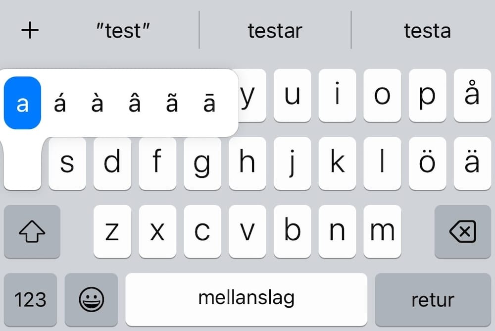 A Swedish Keyboard