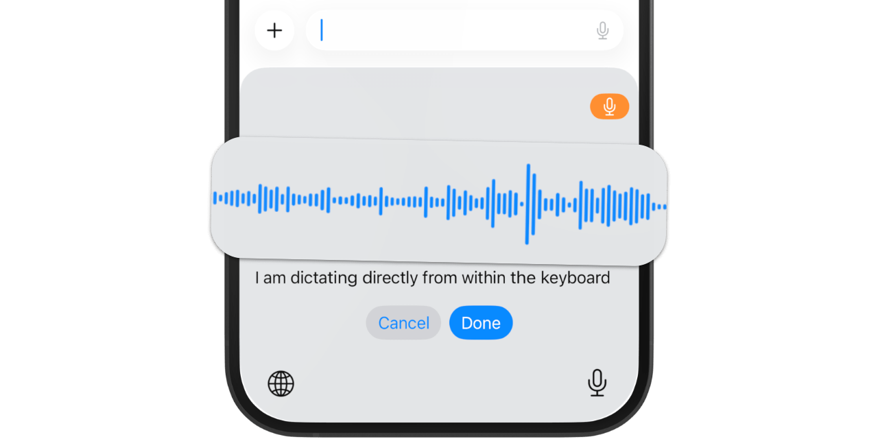 Dictation feature