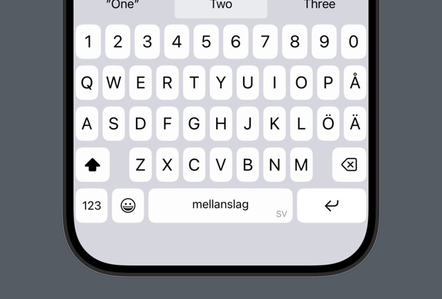 A styled KeyboardView