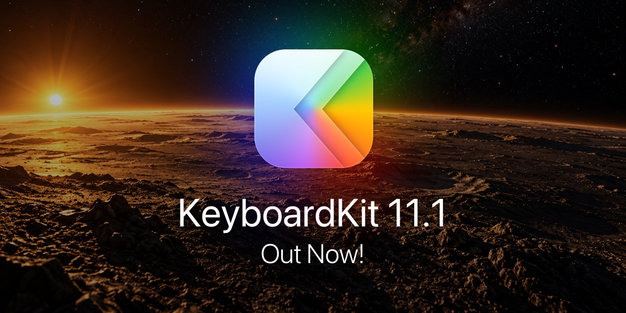 KeyboardKit 11.1 Release Banner